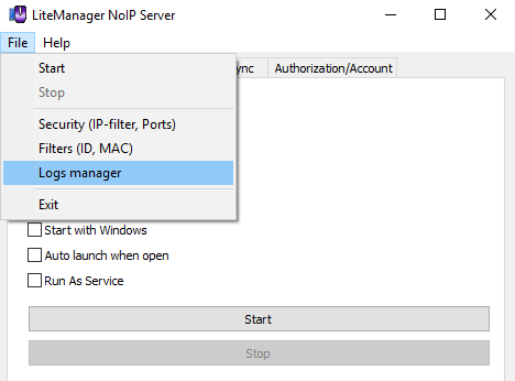 Logs manager.
